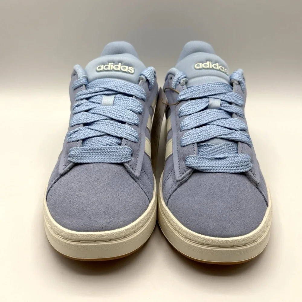 ADIDAS Grand Court Alpha 0's Sneakers Women's Size 7 Light Blue Suede JS5038 NWB